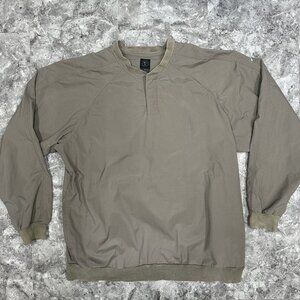 VINTAGE Nike Golf Jacket Mens XL Green Windbreaker Pullover Tiger Swoosh 90s